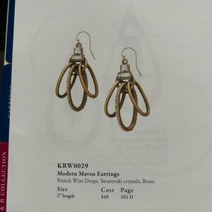 Silpada K&R Maven Gold Earrings